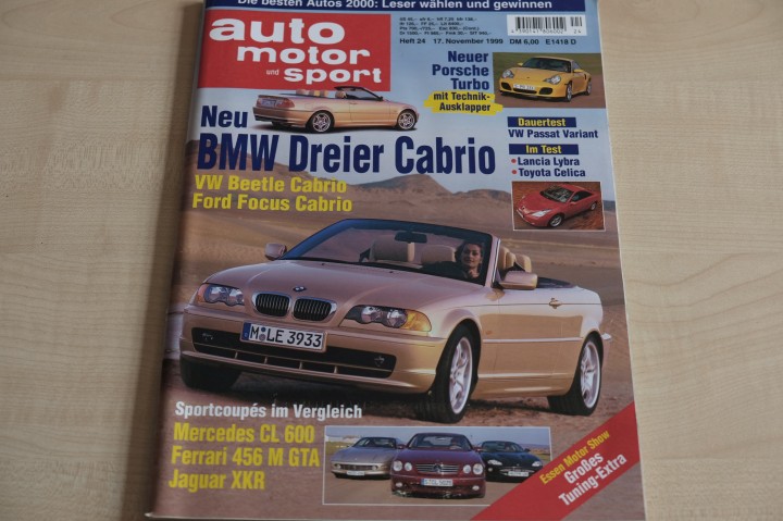 Deckblatt Auto Motor und Sport (24/1999)